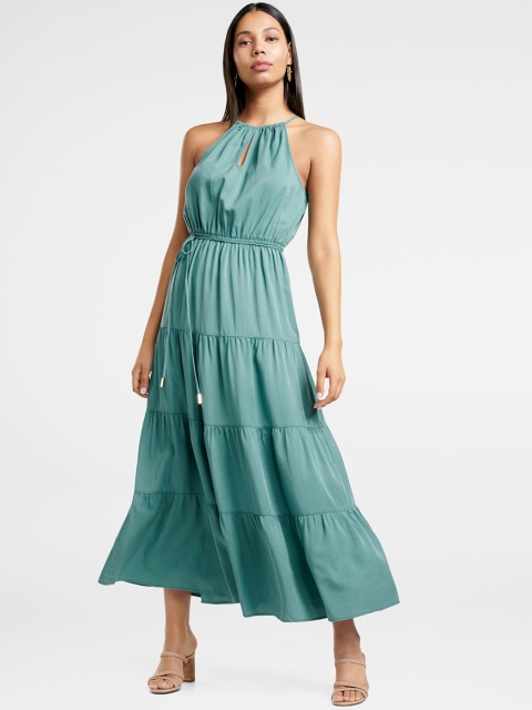

Forever New Women Blue Solid Fit and Flare Dress