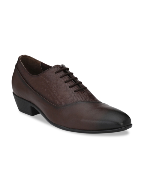 

Delize Men Coffee Brown Solid Formal Oxfords