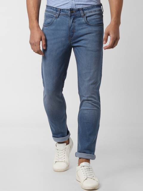 

Peter England Casuals Men Blue Tapered Fit Mid-Rise Clean Look Stretchable Jeans