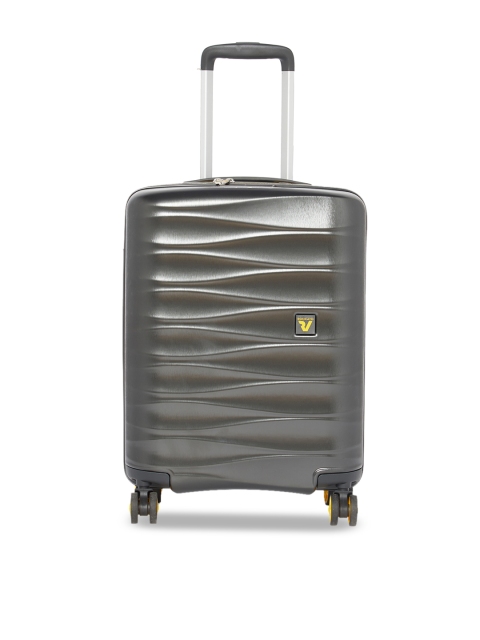 

RONCATO Unisex Grey Textured Stellar Hard-Sided Antracite Cabin Trolley Suitcase