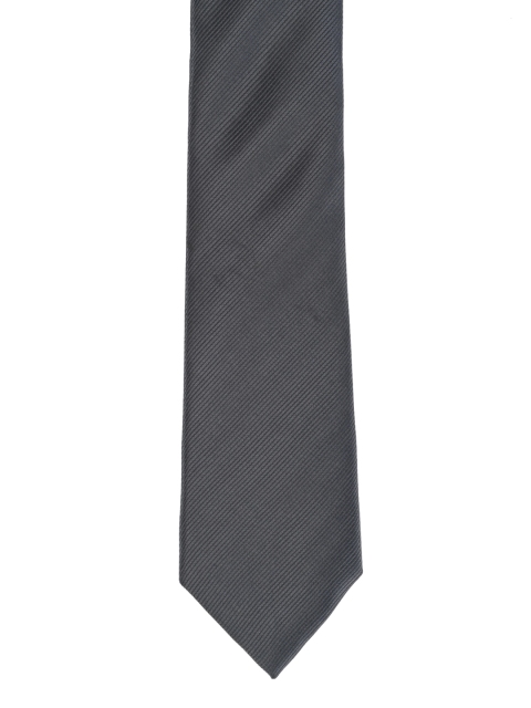 

Calvadoss Grey Solid Broad Tie