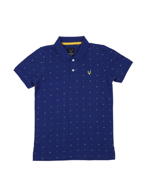 

Allen Solly Junior Boys Blue Printed Polo Collar T-shirt