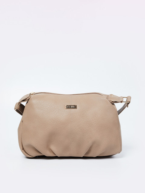 

CODE by Lifestyle Beige Solid Sling Bag