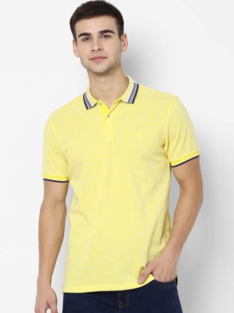 

Allen Solly Men Yellow Solid Polo Collar T-shirt