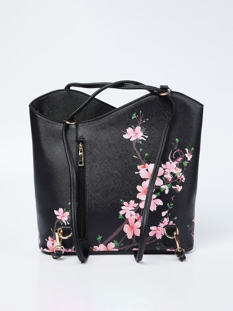 

Ginger by Lifestyle Black Printed Sling Bag