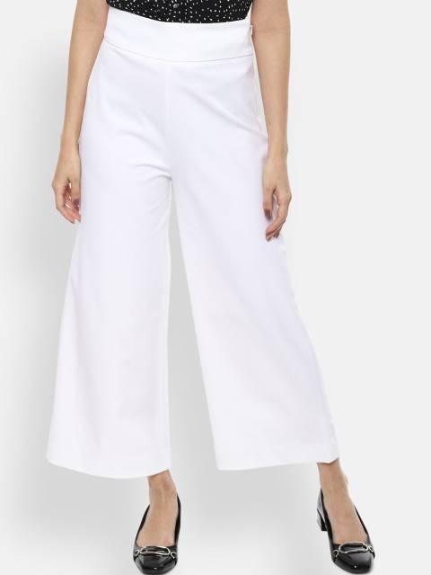 

Van Heusen Woman White Anti-Fit Solid Trouser