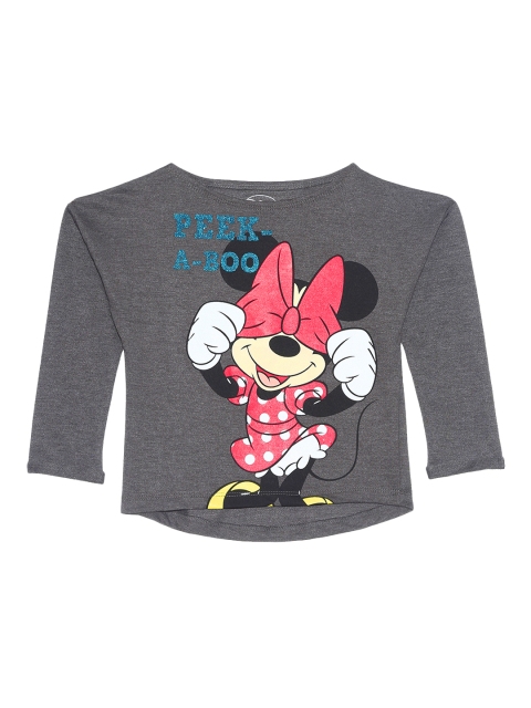 

Kids Ville Girls Grey & Red Minnie Mouse Printed Sweatshirt