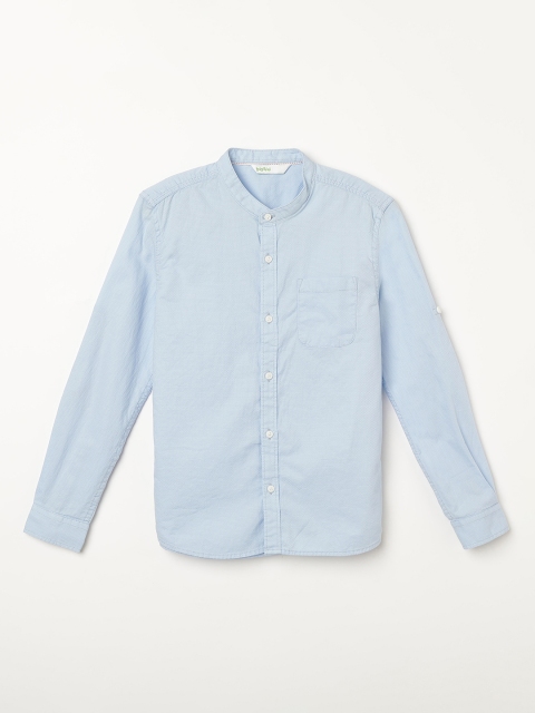 

Bossini Boys Blue Regular Fit Self Design Casual Shirt