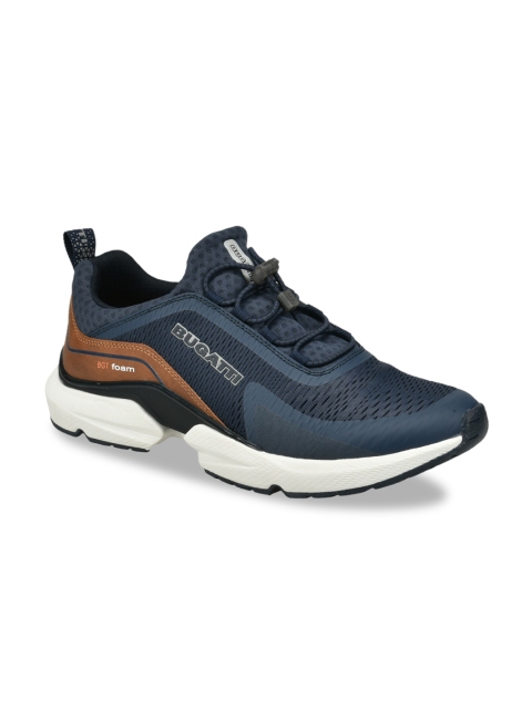 

Bugatti Men Blue Woven Design Sneakers
