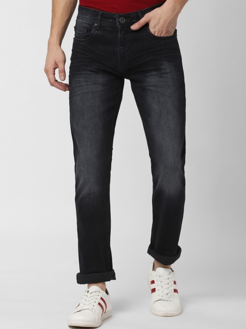 

Peter England Casuals Men Black Tapered Fit Mid-Rise Clean Look Jeans