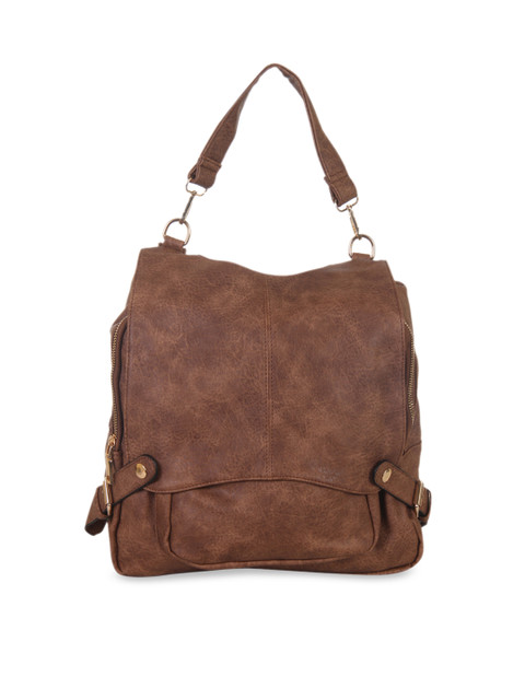 

red pout Women Brown Solid Backpack