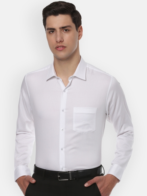 

Van Heusen Men White Regular Fit Self Design Formal Shirt