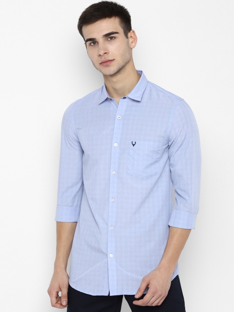 

Allen Solly Men Blue Slim Fit Checked Casual Shirt
