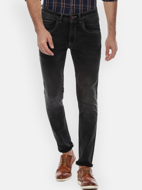 

V Dot Men Grey Slim Fit Mid-Rise Clean Look Stretchable Jeans