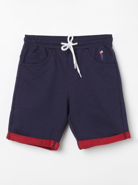 

Bossini Boys Navy Blue Solid Regular Fit Regular Shorts