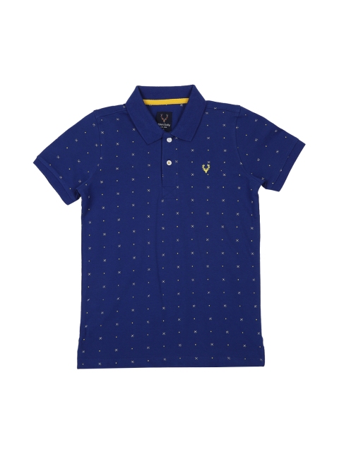 

Allen Solly Junior Boys Blue Printed Polo Collar T-shirt