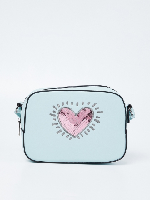 

Ginger by Lifestyle Blue Embellished Sling Bag