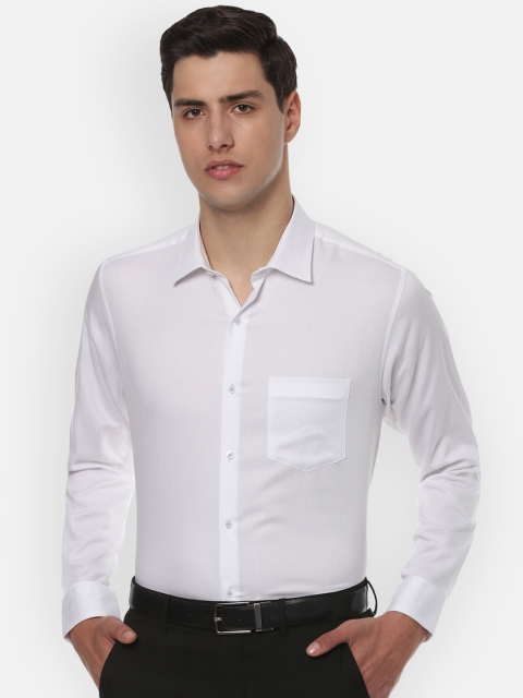 

Van Heusen Men White Regular Fit Self Design Formal Shirt