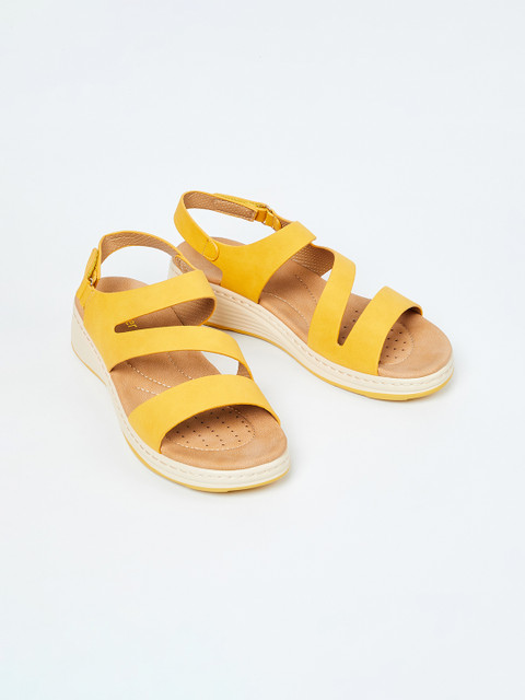 

Ginger by Lifestyle Women Mustard Solid Heels