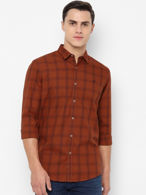 

Allen Solly Sport Men Brown Black Regular Fit Checked Casual Shirt