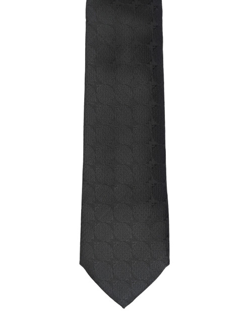 

Calvadoss Men Black Woven Design Broad Tie