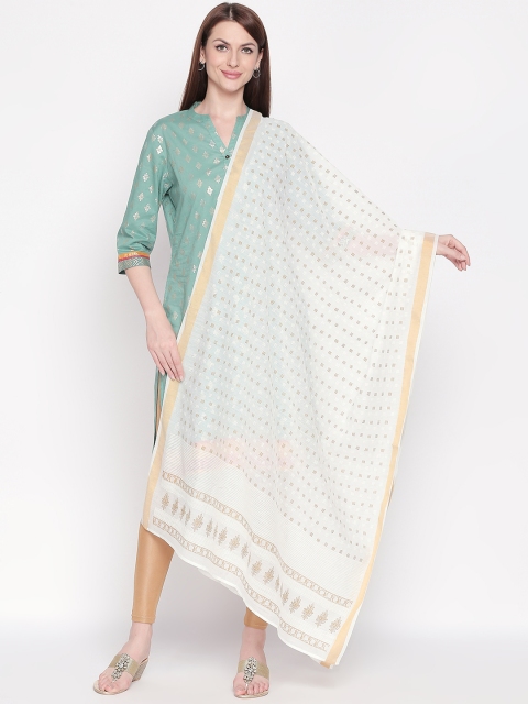 

RANGMANCH BY PANTALOONS White Printed Dupatta