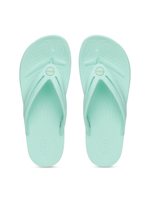 

Crocs Women Sea Green Solid Thong Flip-Flops