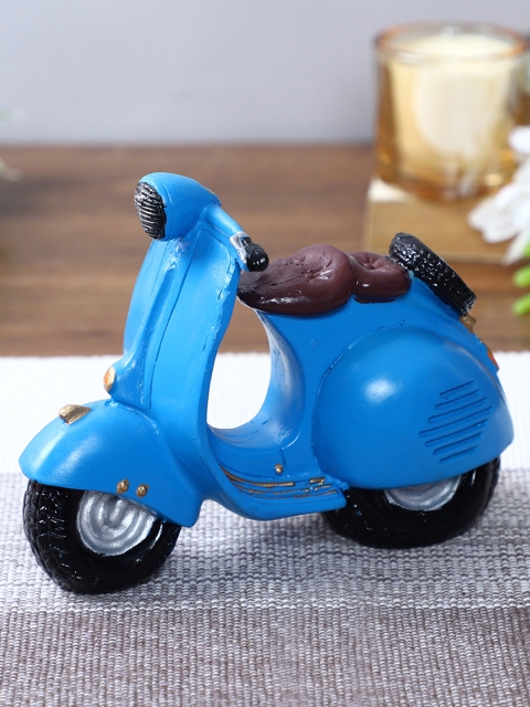 

TIED RIBBONS Blue & Black Handcrafted Decorative Scooter Showpiece
