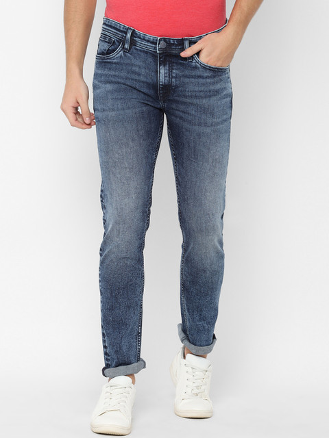 

Allen Solly Sport Men Blue Skinny Fit Mid-Rise Clean Look Stretchable Jeans