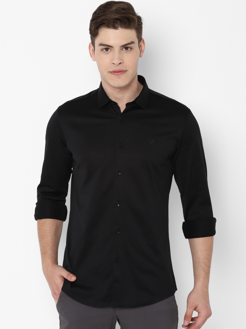 

Allen Solly Men Black Slim Fit Solid Casual Shirt