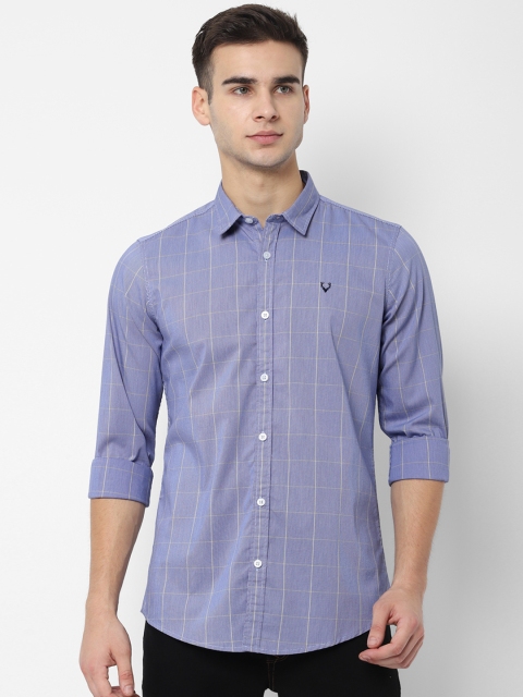 

Allen Solly Sport Men Blue Regular Fit Checked Casual Shirt