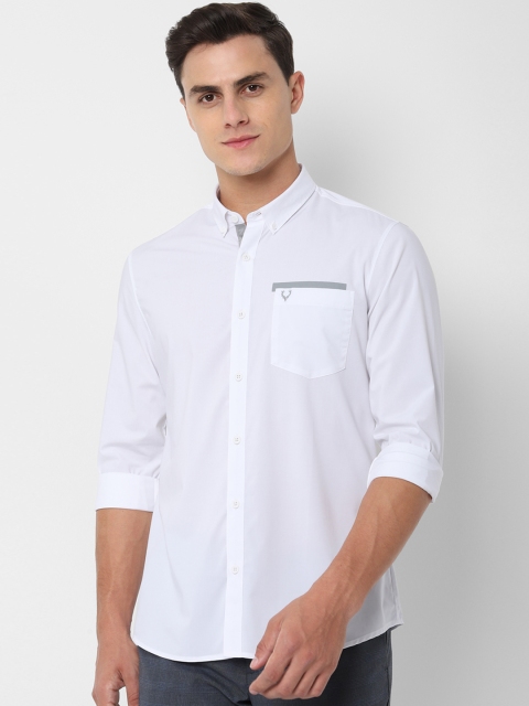 

Allen Solly Sport Men White Slim Fit Solid Casual Shirt