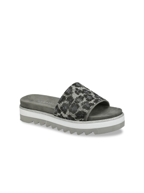 

Bugatti Women Grey Animal Printed Heels