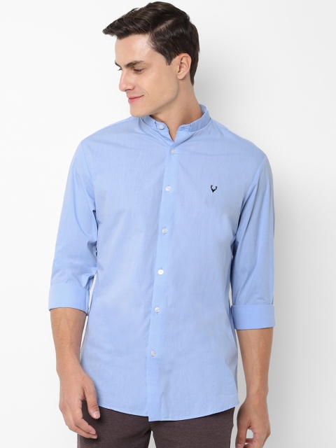 

Allen Solly Men Blue Slim Fit Solid Casual Shirt