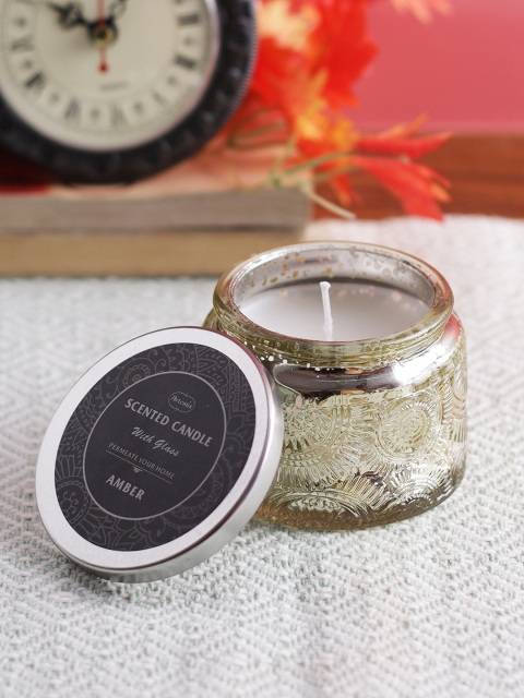 

Aapno Rajasthan Transparent Textured Zen Mode Aromatic Glass Candle
