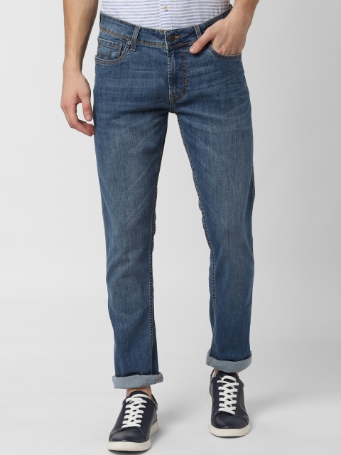 

Peter England Casuals Men Blue Tapered Fit Mid-Rise Clean Look Stretchable Jeans
