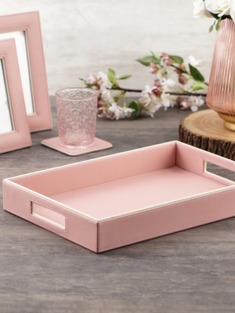 

Pure Home and Living Pink Rectangular Tray
