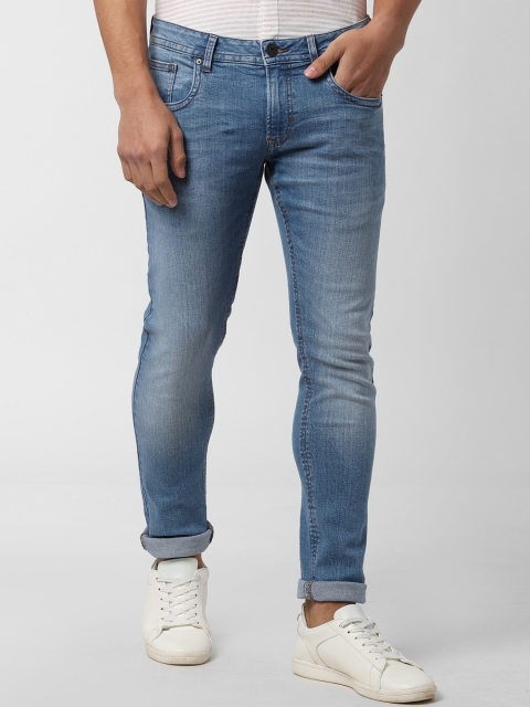 

Peter England Casuals Men Blue Skinny Fit Mid-Rise Clean Look Stretchable Jeans