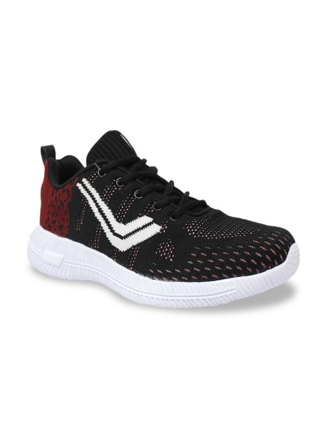 

Yuuki Men Black Mesh Mid-Top Running Shoes