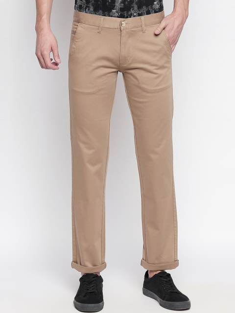 

Easies Men Brown Slim Fit Solid Chinos