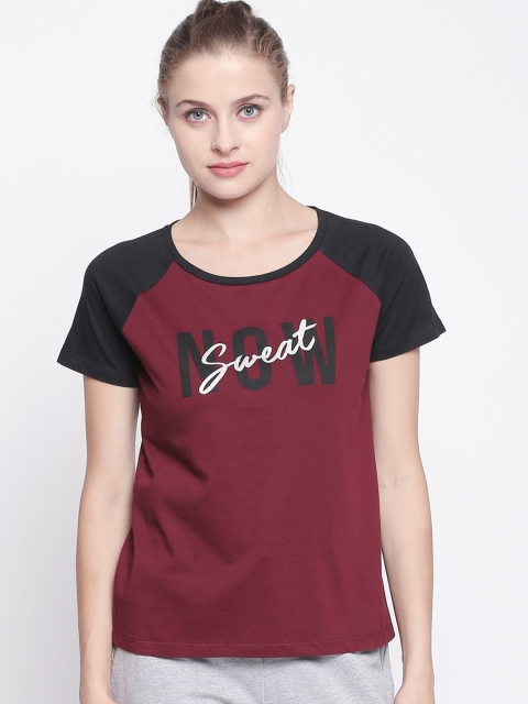 

Ajile by Pantaloons Women Red Printed Round Neck T-shirt