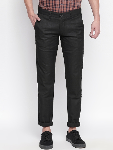 

Easies Men Black Slim Fit Solid Chinos