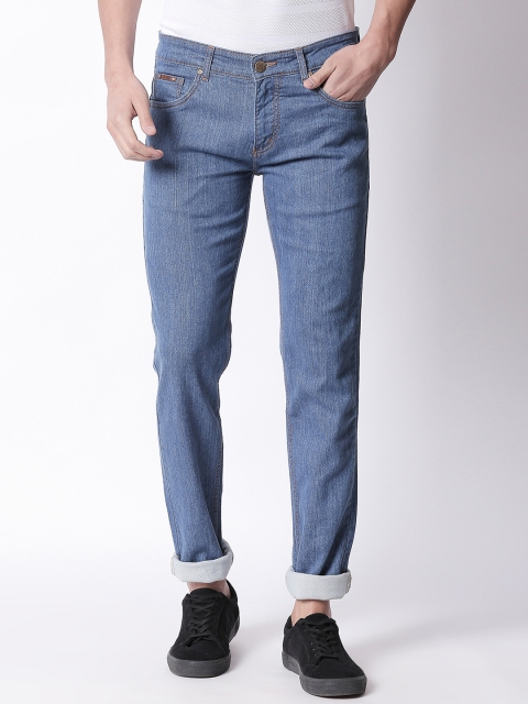 

BOLTS and BARRELS Men Blue Slim Fit Mid-Rise Clean Look Stretchable Jeans