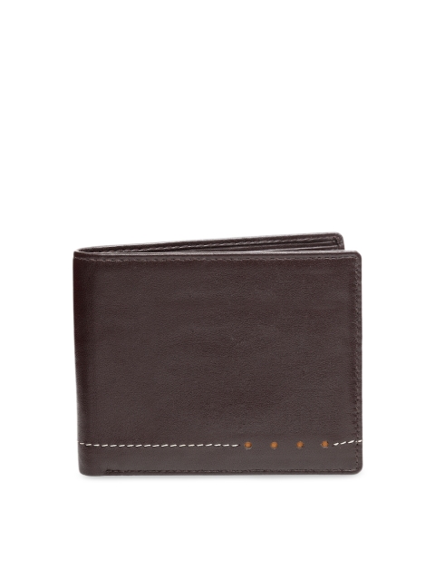 

amicraft Men Brown Solid Leather Two Fold Wallet