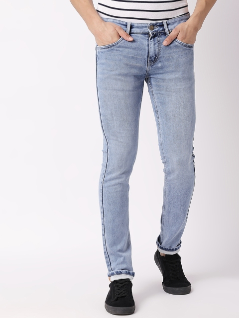 

BOLTS and BARRELS Men Blue Slim Fit Mid-Rise Clean Look Stretchable Jeans