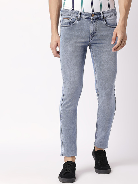 

BOLTS and BARRELS Men Blue Slim Fit Mid-Rise Clean Look Stretchable Jeans