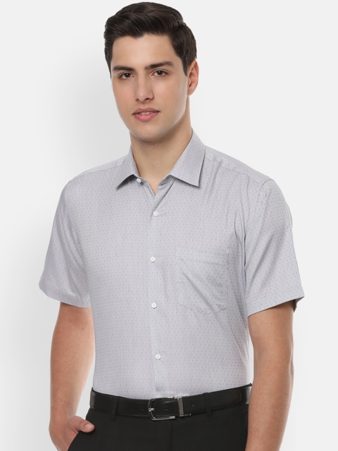 

Van Heusen Men Grey Regular Fit Printed Formal Shirt