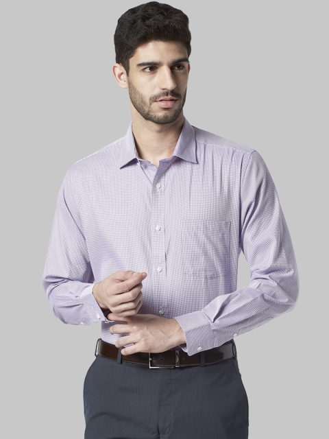 

Park Avenue Men Violet Regular Fit Self Design Formal Shirt