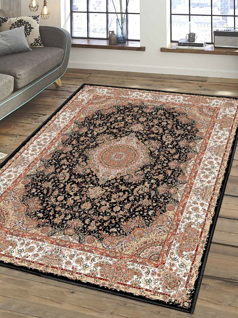 

Status Beige & Black Ice Silk Velvet Touch Persian Hand-Tufted Carpet
