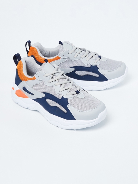 

Forca by Lifestyle Men Grey & Blue Coloublocked Sneakers